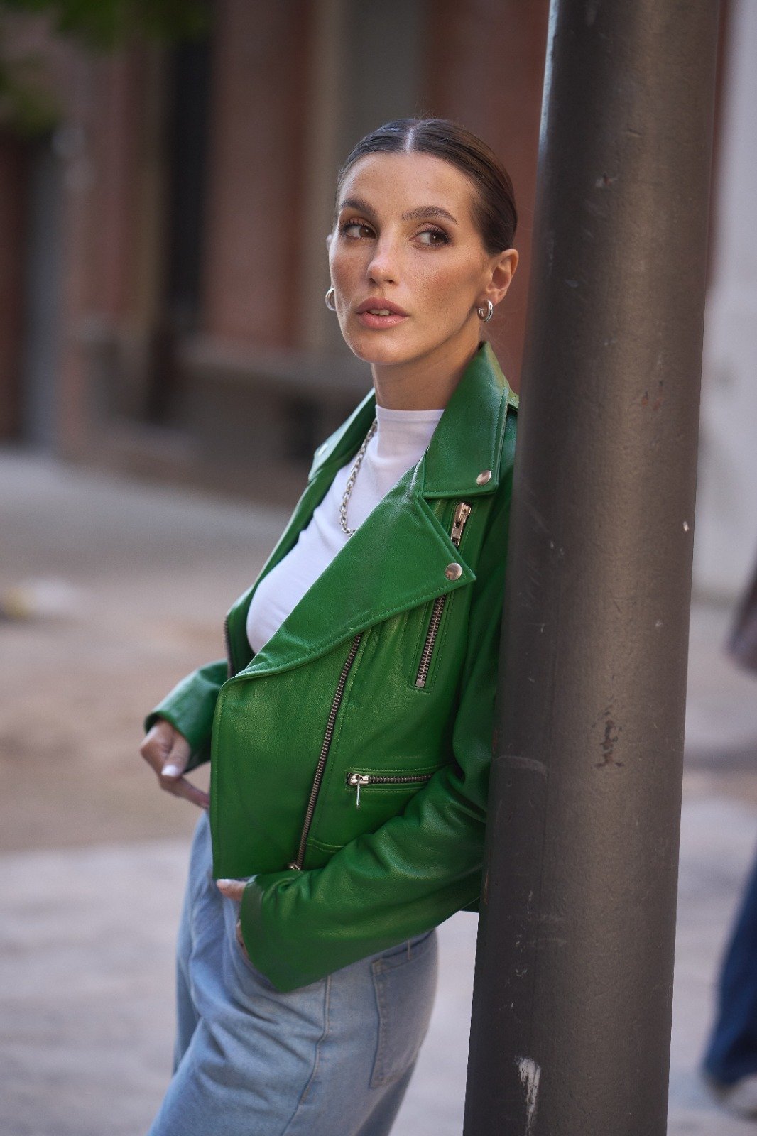MODELO HELENA VERDE DE CUERO OVINO - Image 3